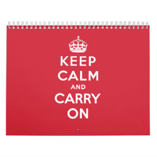 Calendrier Mural Gardez le calme et continuez