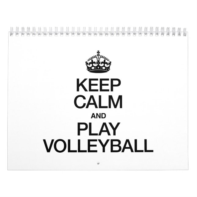 CALENDRIER MURAL GARDEZ LE CALME ET JOUEZ AU VOLLEYBALL (Protection)