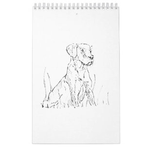 Calendrier mural Golden Retriever, Cadeau pour ama