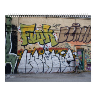 Calendrier Mural Graffitis À Donaukanal Vienne Autriche 2023