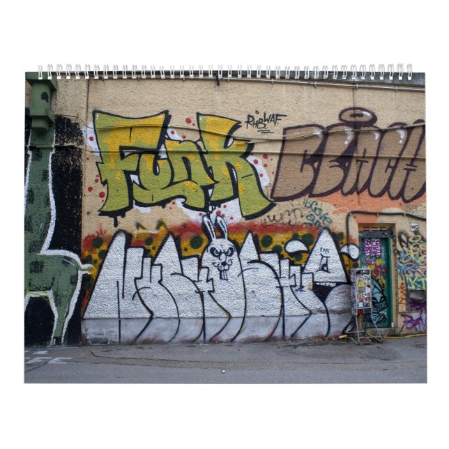 Calendrier Mural Graffitis À Donaukanal Vienne Autriche 2023 (Protection)