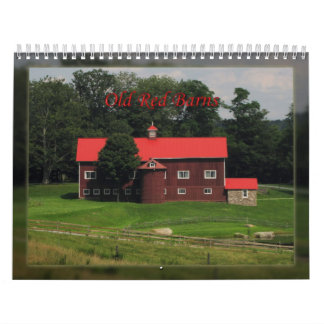 Calendrier Mural Granges rouges d'antan