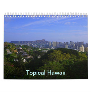 Calendrier Mural Hawaï tropicale