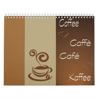 Calendrier Mural heure de café