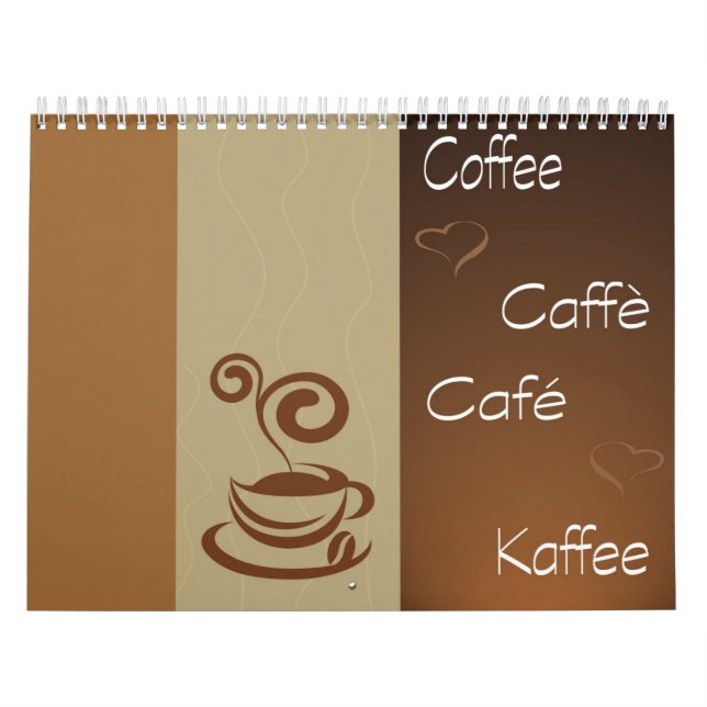 Calendrier Mural heure de café (Protection)