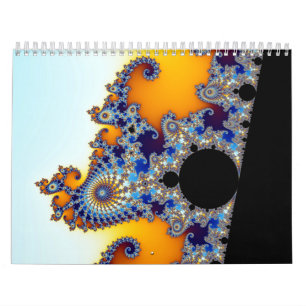 Calendrier Mural Hippocampe réglé de fractale de Mandelbrot
