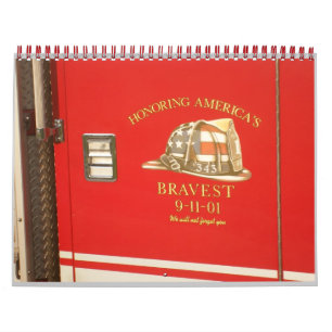 Calendrier Mural Honorer les pompiers