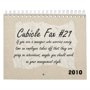 Calendrier Mural Humour de gestion 2010