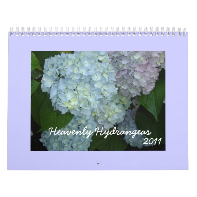 Calendrier Mural Hydrangeas Célestes - 2011 (Protection)