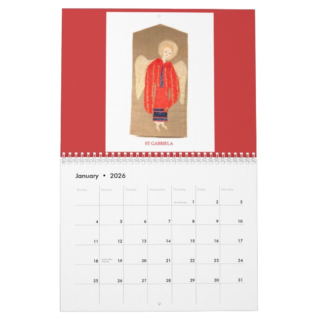 Calendrier Mural Icônes d'ange        … (Jan 2026)