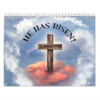 Il Est Ressuscité Croix Rugueuse Avec Nuages