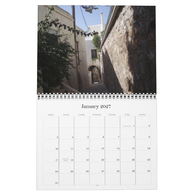 Calendrier Mural Îles grecques 2011 (Jan 2027)