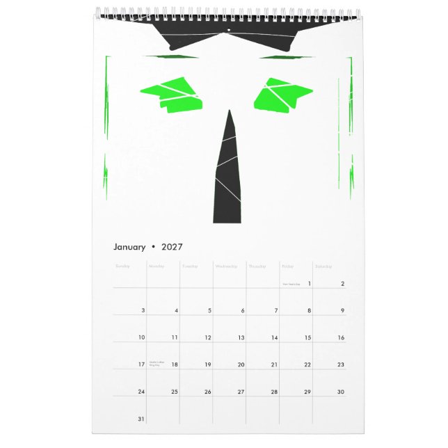Calendrier Mural illustrations (Jan 2027)