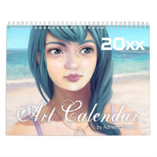 Calendrier Mural Imaginaires filles 20XX Art numérique