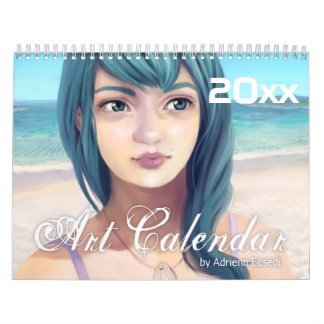 Calendrier Mural Imaginaires filles 20XX Art numérique
