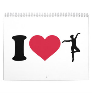 Calendrier Mural J'aime la danse de ballerine