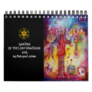 CALENDRIER MURAL JARDIN DES OMBRES PERDUES FAERY & BUTTERFLIES 2015