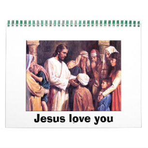 Calendrier Mural Jésus t'aime