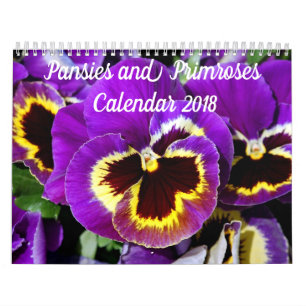Calendrier Mural Jolies pensées et primevères