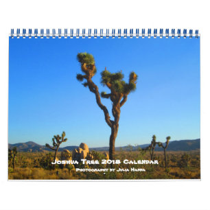Calendrier Mural Joshua Tree 2018 Par Julia Hanna