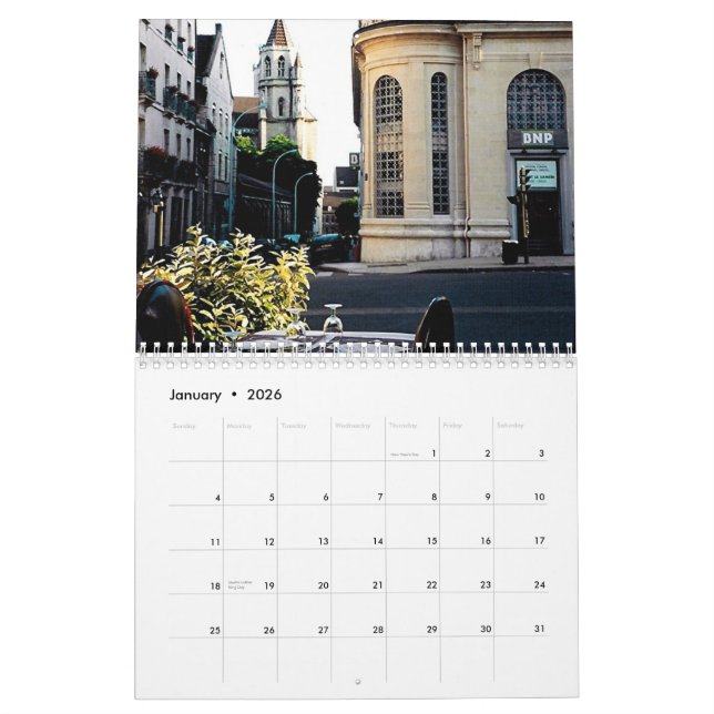 Calendrier Mural La France (Jan 2026)