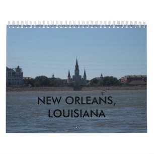 CALENDRIER MURAL LA NOUVELLE-ORLÉANS, LOUISIANE