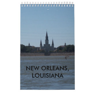 CALENDRIER MURAL LA NOUVELLE-ORLÉANS, LOUISIANE