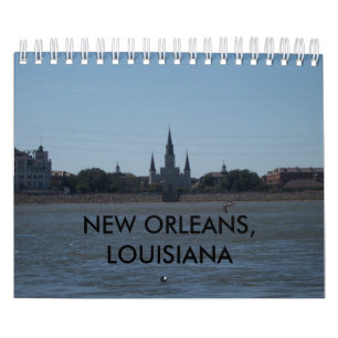 CALENDRIER MURAL LA NOUVELLE-ORLÉANS, LOUISIANE
