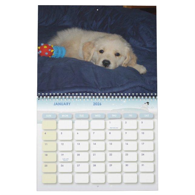 Calendrier Mural La première année de Kosmo (Jan 2026)