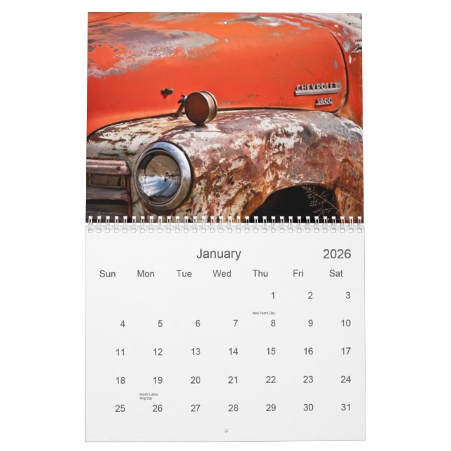 Calendrier Mural La rouille Buckets 2013 (Jan 2026)