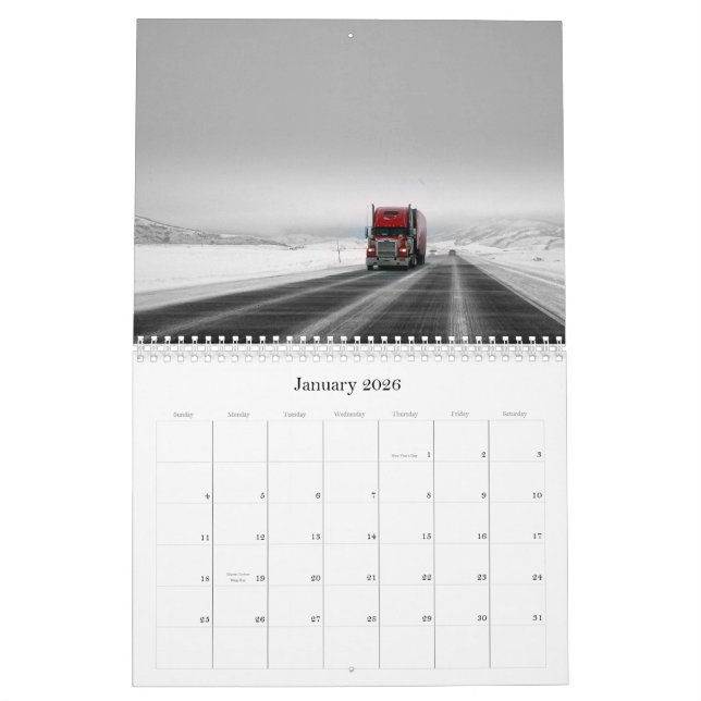 Calendrier Mural La route ouverte (Jan 2026)