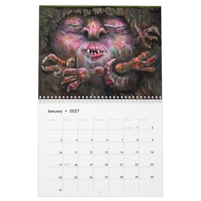 Calendrier Mural La science fiction/imaginaire (Jan 2027)