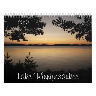 Calendrier Mural Lac Winnipesaukee, 2009