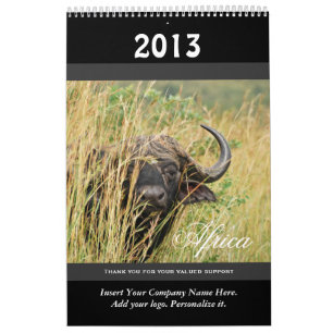 Calendrier Mural L'animal sauvage Afrique 2013 PERSONNALISENT