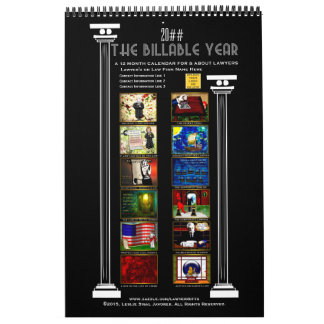 Calendrier Mural L'année facturable pour des avocats -