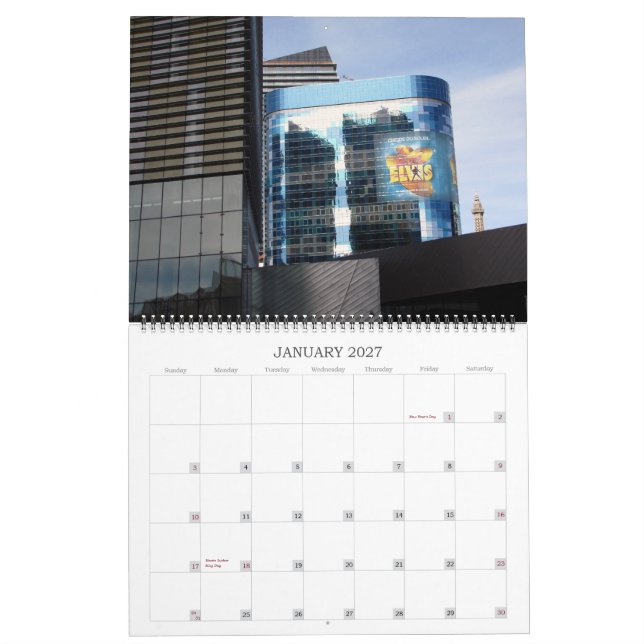 Calendrier Mural Las Vegas 2011 (Jan 2027)