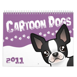 Calendrier Mural Le chien de bande dessinée multiplie 2011