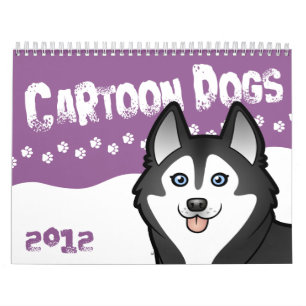 Calendrier Mural Le chien de bande dessinée multiplie 2012