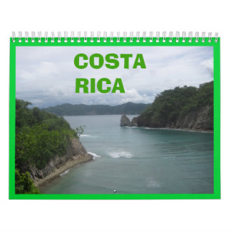 Calendrier Mural Le Costa Rica