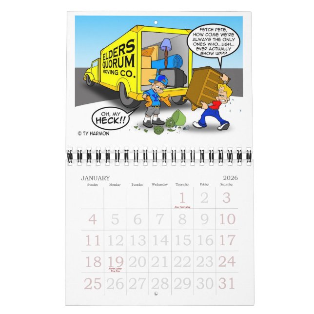 Calendrier Mural Le côté d'aujourd'hui (Jan 2026)