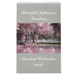Calendrier Mural Le Japonais paisible fait du jardinage le
