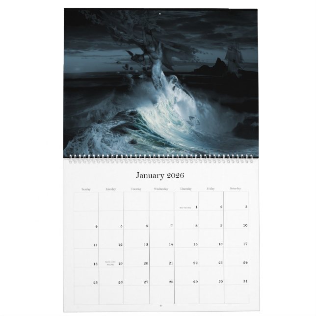 Calendrier Mural Le jour rêve la collection 2013 (Jan 2026)