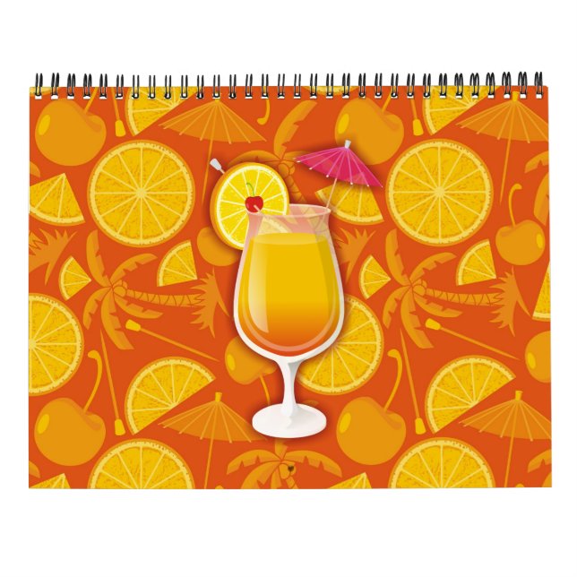 Calendrier Mural Le lever du soleil de Tequila (Dos)