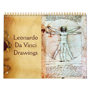 Calendrier Mural LEONARDO DA VINCI Dessins 2017
