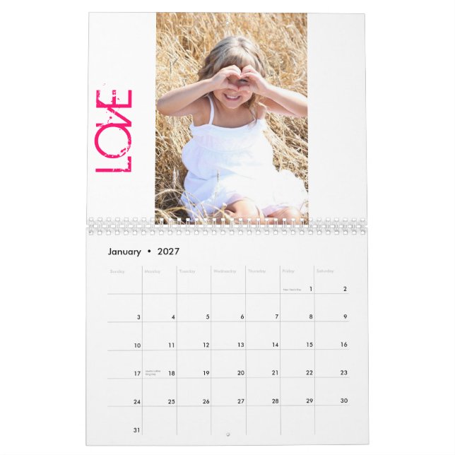 Calendrier Mural Les anges d'Addie (Jan 2027)