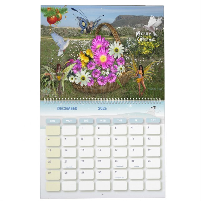Calendrier Mural Les trésors floraux (Dec 2026)