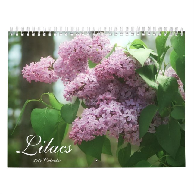 Calendrier Mural Lilas 2014 (12 mois) (Protection)