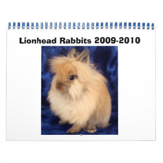 Calendrier Mural Lionhead Rabbits 2009-2010