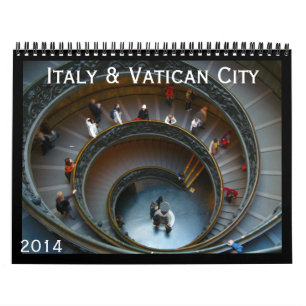 Calendrier Mural l'Italie et vatican 2014