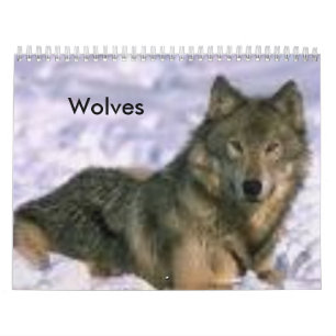 Calendrier Mural Loups